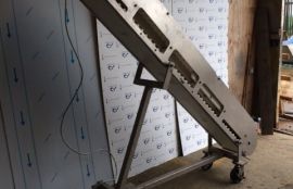 Наклонный передвижной модульный конвейер