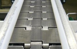 Объект: Прямой и поворотный пластинчатые конвейеры шириной 110 и 200 мм