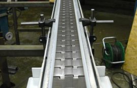 Объект: Прямой и поворотный пластинчатые конвейеры шириной 110 и 200 мм